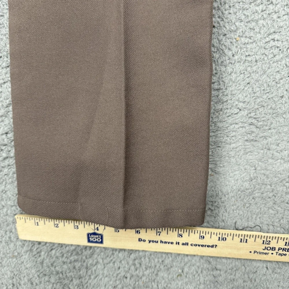 Vintage Levi's Dress‎ Pants Mens 40x30 Brown Dacron Polyester Bootcut Made USA